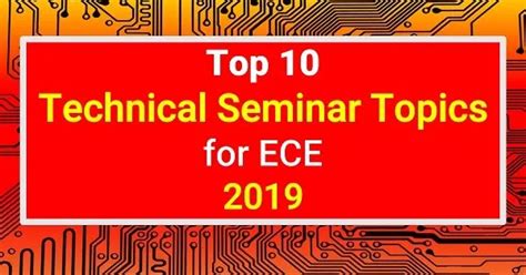 ece related seminar topics